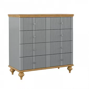 Комод Рандеву-04-979 (Серый №7042 + антик №24) купить в Москве - фото №1