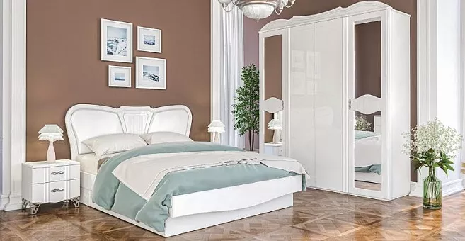 Набор мебели для спальни София (Белый глянец) купить в Москве - фото №1