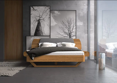 Кровать двуспальная Дэо (Deo)  1800 с тумбами с м/э купить в Москве - фото №1