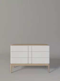 Комод 3 ящика ICONS широкий Белый купить в Москве - фото №1
