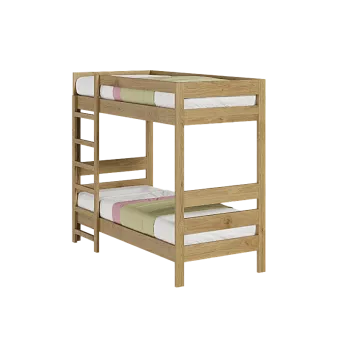 Кровать 2-х ярусная Икея 90х200 из массива сосны купить в Москве - фото №1