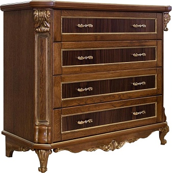 Тумба "Альба 11с" П 524.11с палисандр (с зол., с сер.) купить в Москве - фото №1