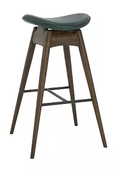 Стул барный Анастасия комфорт плюс без спинки без подлокотников с натуральной кожей купить в Москве - фото №1