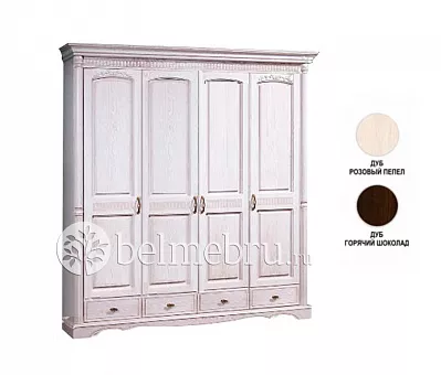 Шкаф для одежды 4-х дверный Паола без зеркала БМ-2164-01 купить в Москве - фото №1