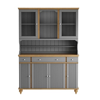 Буфет Рандеву-432 Серый №7042 + антик №24 купить в Москве - фото №1