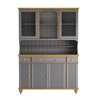 Буфет Рандеву-432 Серый №7042 + антик №24 купить в Москве - фото №1