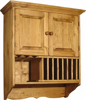 Настенный шкаф ПЛ 26 с кит баром (800x930x316) купить в Москве - фото №1