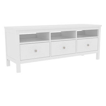 Тумба ТВ Кантри-03 Белый лак купить в Москве - фото №1