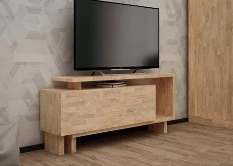 ТВ-тумба Португалия массив дуба купить в Москве - фото №1