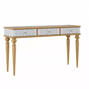 Консоль Рандеву-003 (Белый лак + антик №24) купить в Москве - фото №1