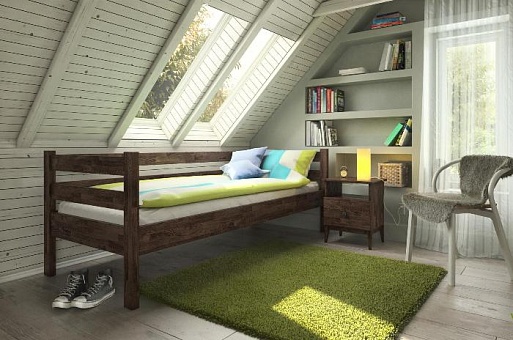 Кровать детская Дублин 2 из массива дуба купить в Москве - фото №1