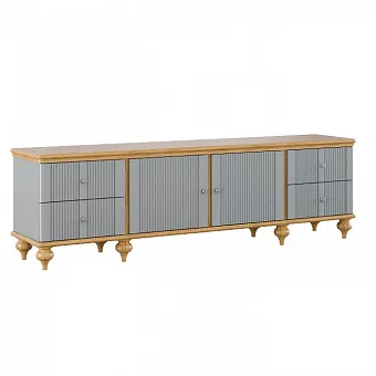 Тумба ТВ Рандеву-24 (Серый №7042 + антик №24) купить в Москве - фото №1