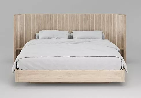 Кровать Eclips (160) H910 без ящиков ЭК 202 Беленый дуб купить в Москве - фото №1