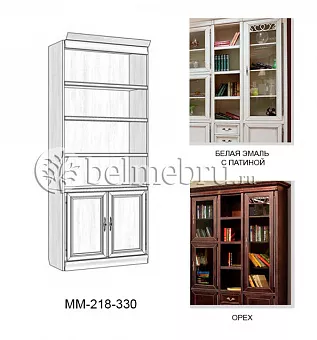Шкаф комбинированный Оскар ММ-218-330 купить в Москве - фото №1