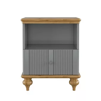Тумба прикроватная Рандеву-01 (Серый №7042 + антик №24) купить в Москве - фото №1