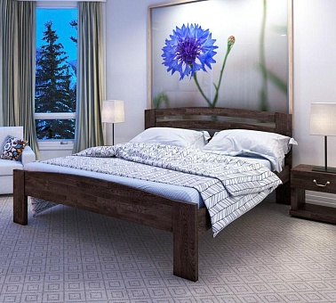 Кровать односпальная Прага из массива дуба купить в Москве - фото №1