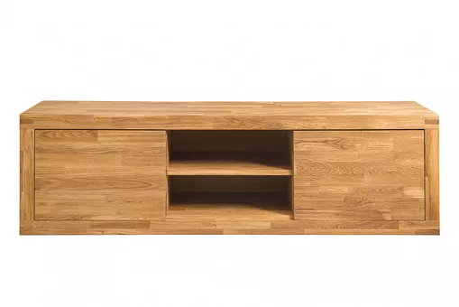 Тумба под ТВ Мерле 2 массив дуба купить в Москве - фото №1