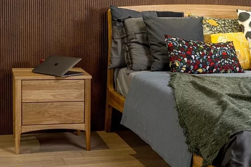 Тумба прикроватная Ницца массив дуба купить в Москве - фото №1