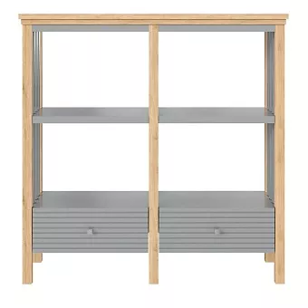 Стеллаж Вояж-02-120-Р/Я Серый №7042 + антик №24 купить в Москве - фото №1