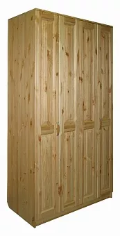 Шкаф четырехдверный комбинированный Герман-4  двери гармошкой купить в Москве - фото №1