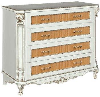 Тумба "Альба 11с" П 524.11с слоновая кость (с зол., с сер.) купить в Москве - фото №1