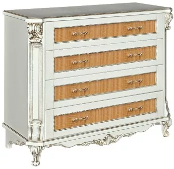 Тумба "Альба 11с" П 524.11с слоновая кость (с зол., с сер.) купить в Москве - фото №1