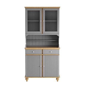 Буфет Рандеву-222 Серый №7042 + антик №24 купить в Москве - фото №1