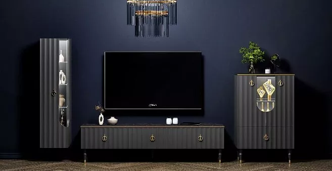 Набор мебели для гостиной Лоренсо (Графит) купить в Москве - фото №1