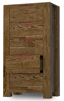 Комод 5 ящиков Riva цвет Графит купить в Москве - фото №1