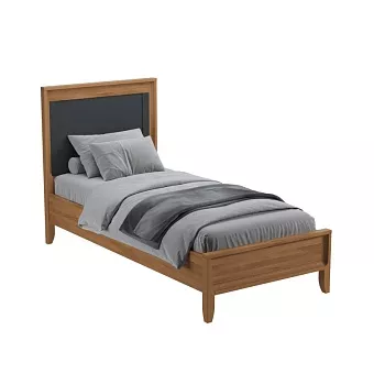 Кровать Бридж  90х200 браун/серый 7012 купить в Москве - фото №1