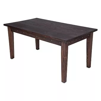 Стол обеденный Шале (160) (орех) из массива сосны купить в Москве - фото №1