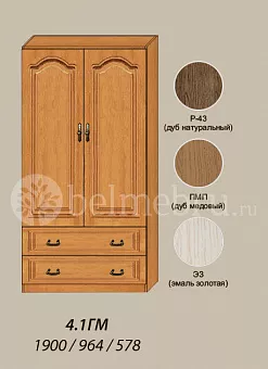 Модульная детская Вилия-М Шкаф комбинированный №4.1 ГМ купить в Москве - фото №1