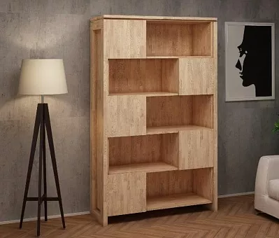 Шкаф стеллаж Кёльн 2 из массива дуба купить в Москве - фото №1