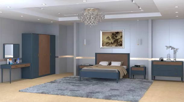 Набор мебели для спальни Тиволи цвет Серый антрацит купить в Москве - фото №1