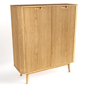 Буфет-бар из массива дуба Рифлессо (Riflesso) купить в Москве - фото №1