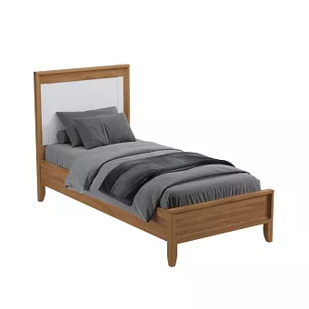 Кровать Бридж  90х200 браун/белый лак купить в Москве - фото №1