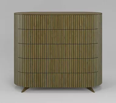 Комод Eclipse 5 ящиков ЭК 305 Натуральный дуб с патиной купить в Москве - фото №1