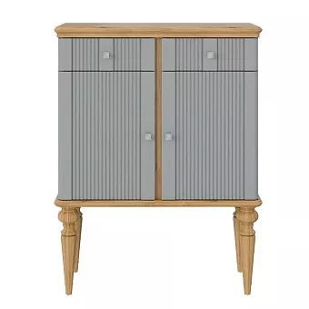 Тумба Рандеву-22 (Серый №7042 + антик №24) купить в Москве - фото №1