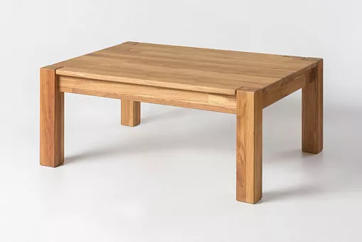 Стол журнальный "Прованс 01" «проходные ноги»,  сечение ноги 7, ширина 110, дуб массив купить в Москве - фото №1