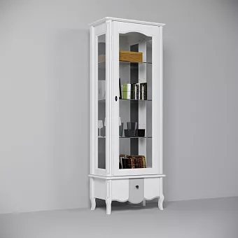 Шкаф с витриной Лаура ММ-351-01/01 купить в Москве - фото №1