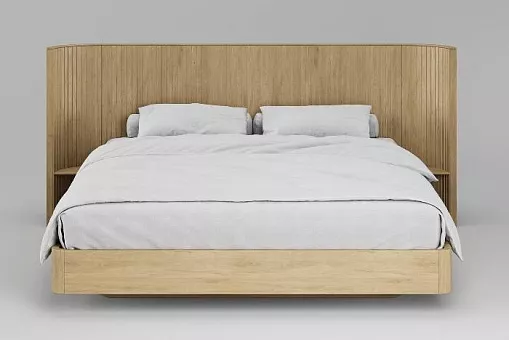 Кровать Eclips (160) H910 без ящиков ЭК 202 Натуральный дуб купить в Москве - фото №1