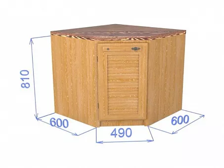 Шкаф-стол угловой с дверкой "Хлоя КХ 13" купить в Москве - фото №1