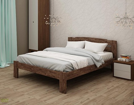 Кровать двуспальная Сидней из массива дуба купить в Москве - фото №1