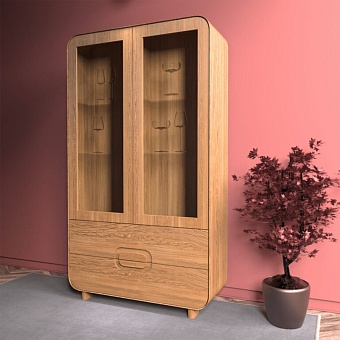 Шкаф с витриной  Дэо (Deo) 2 купить в Москве - фото №1