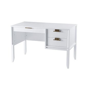 Стол письменный Бридж однотумбовый белый лак купить в Москве - фото №1