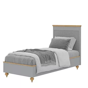 Кровать Рандеву-90 (Серый №7042 + антик №24) купить в Москве - фото №1