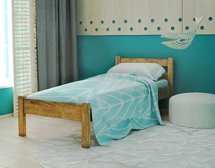 Кровать-тахта Дублин 1 из массива дуба купить в Москве - фото №1