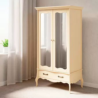 Шкаф Лебо 2х дверный с зеркальными дверями купить в Москве - фото №1 Шкаф Лебо 2х дверный с зеркальными дверями купить в Москве - фото №1