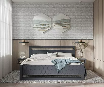 Кровать односпальная Барри ECOWood купить в Москве - фото №1