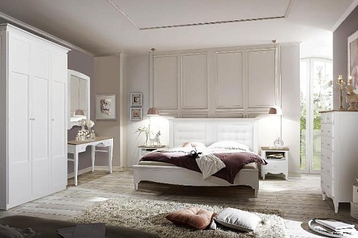 Набор мебели для спальни Кармен Прованс (Молоко+дуб сахара/Молоко+агава беленая) купить в Москве - фото №1